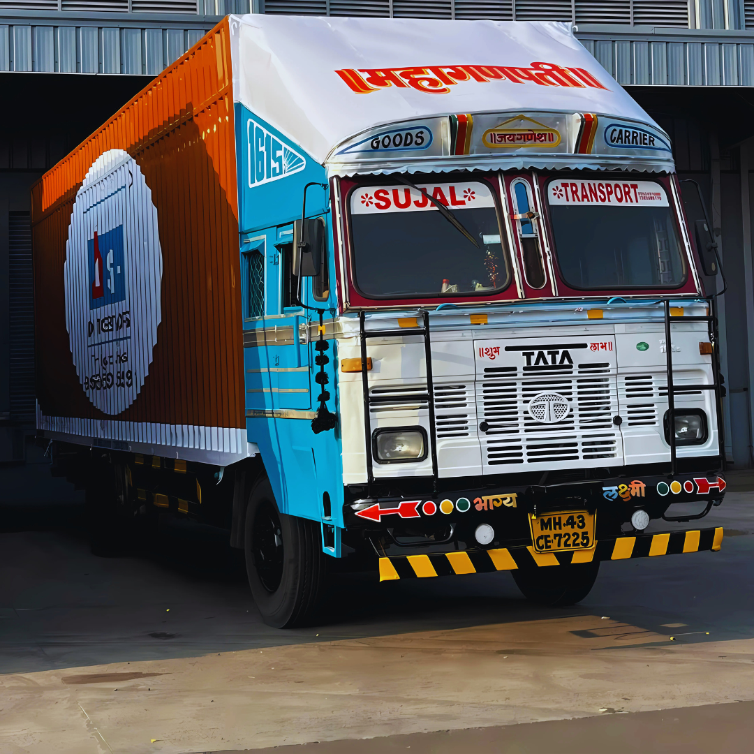 Reliable road transportation services by ASH Logistics, offering seamless goods delivery across India with a fleet of modern trucks and trailers.